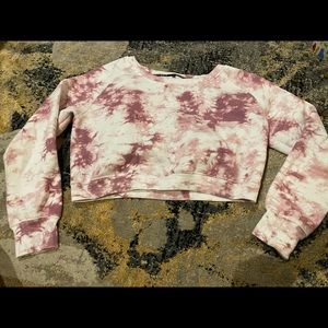 Balance athletica tie dye crop sweatshirt